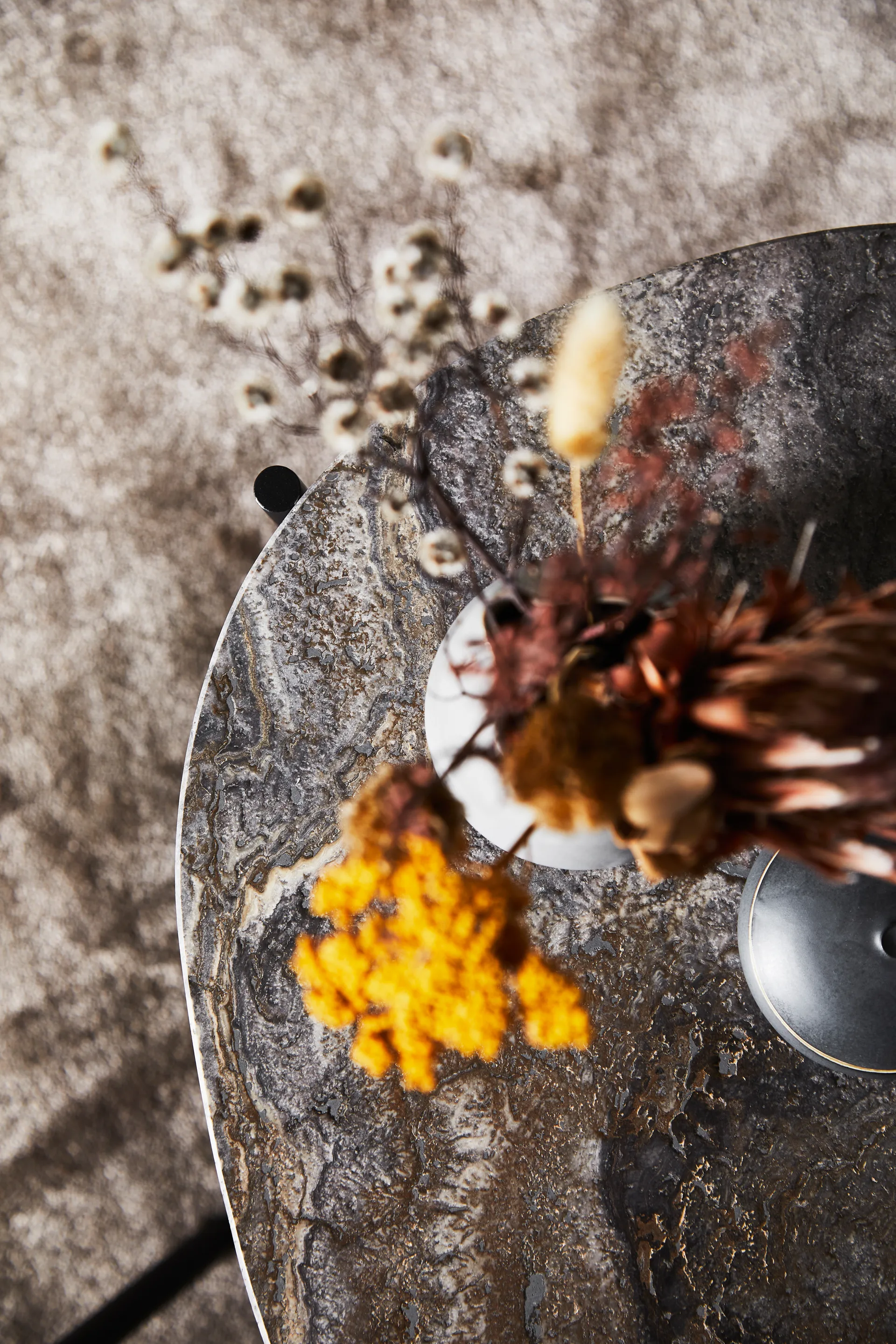 La Terra occasional pöytä, keskikokoinen, Grey melange Woud