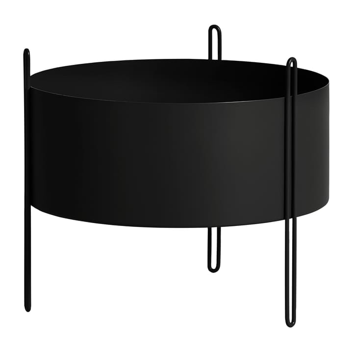 Pidestall kukkaruukku medium Ø40 cm - Musta - Woud