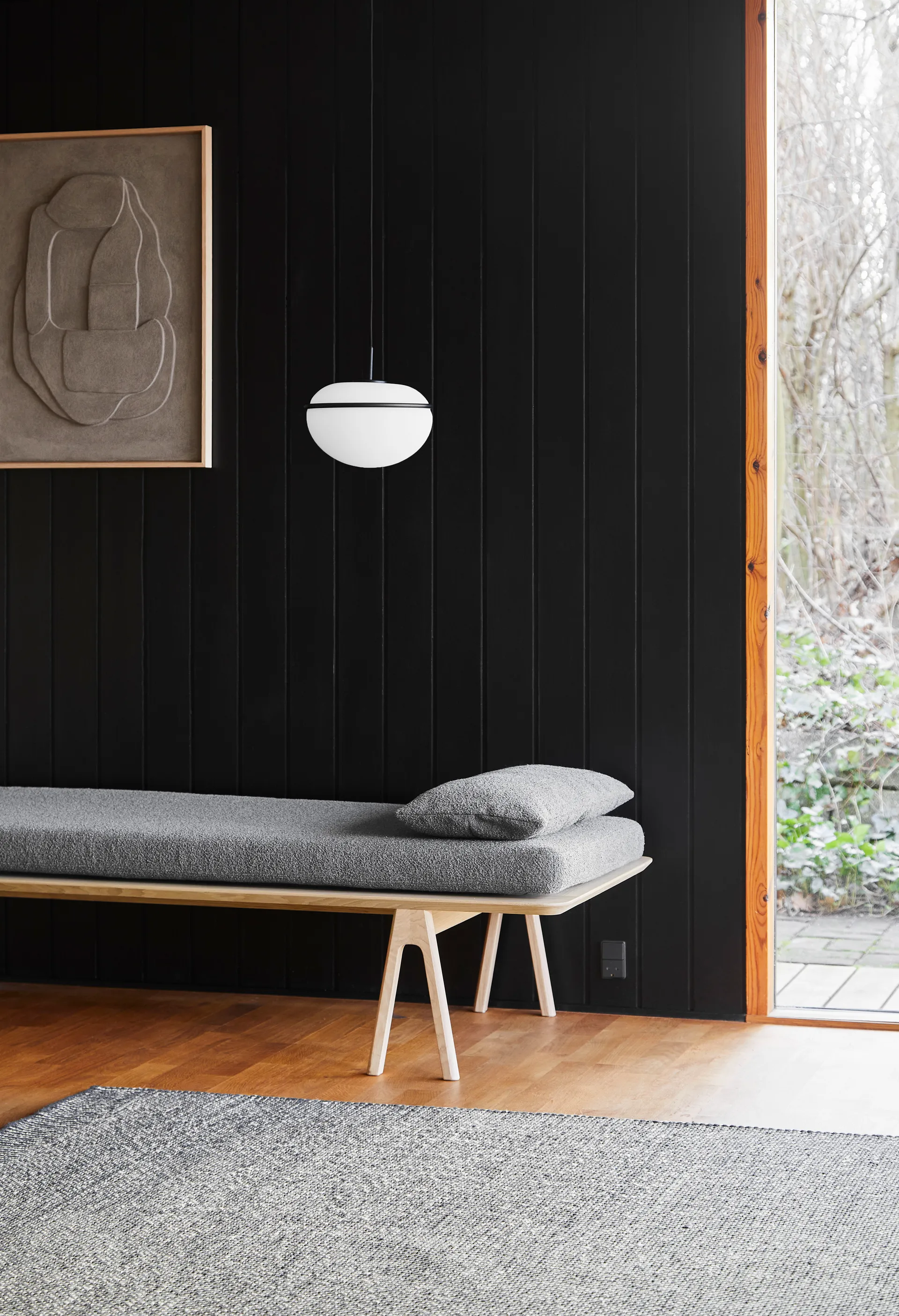 Rombo matto harmaa, 170x240 cm Woud