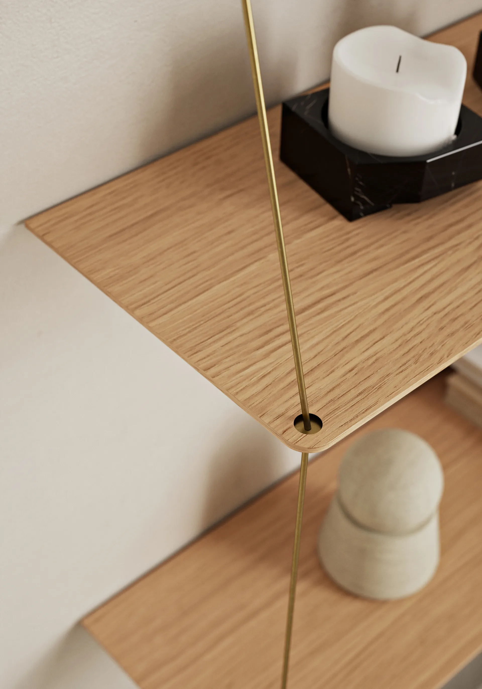 Stedge Add-on hylly 80 cm, Tammi Woud