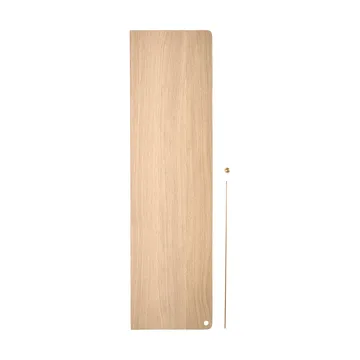 Stedge Add-on hylly - Valkopigmentoitu tammi-messinki, 80 cm - Woud