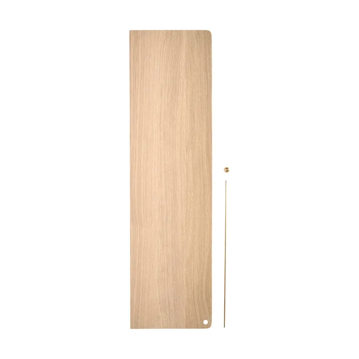 Stedge Add-on hylly - Valkopigmentoitu tammi-messinki, 80 cm - Woud