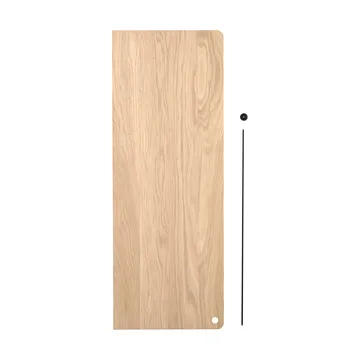 Stedge Add-on hylly - Valkopigmentoitu tammi-musta, 60 cm - Woud