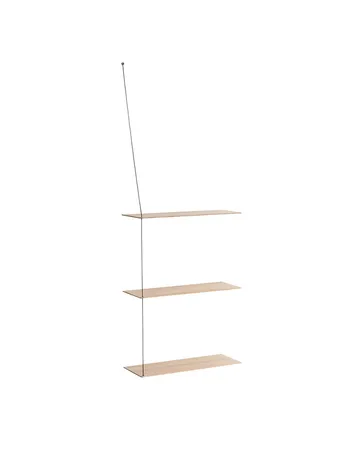 Stedge Add-on hylly - Valkopigmentoitu tammi-musta, 60 cm - Woud