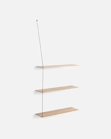 Stedge Add-on hylly - Valkopigmentoitu tammi-musta, 80 cm - Woud