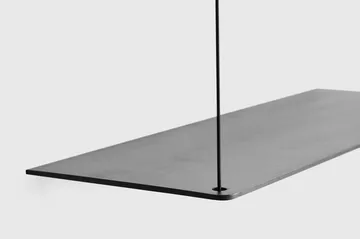 Stedge hylly - Musta tammi, 80 cm, 2 hyllytasoa - Woud