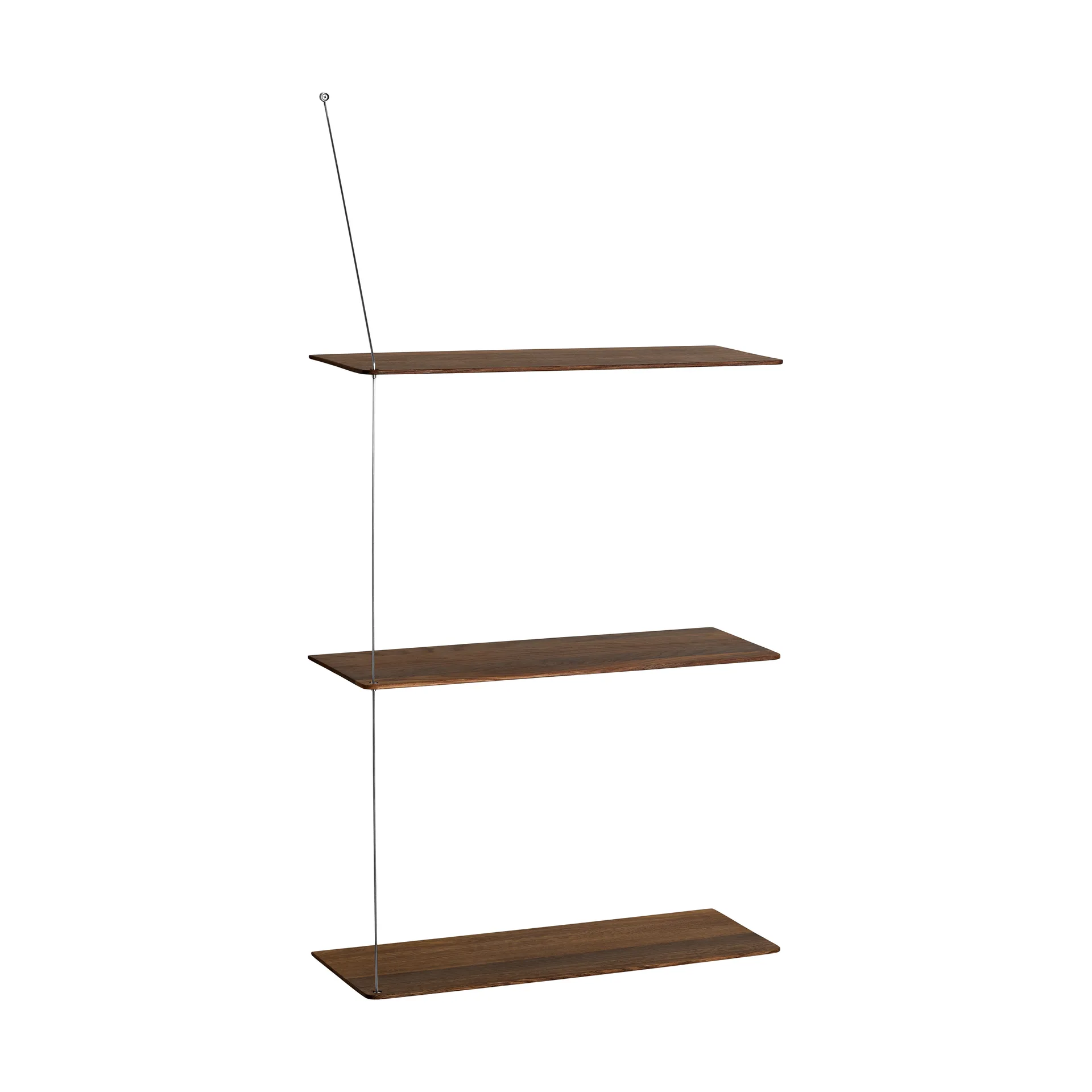 Woud Stedge hylly Savutammi-harjattu teräs, 60 cm, 3 hyllytasoa