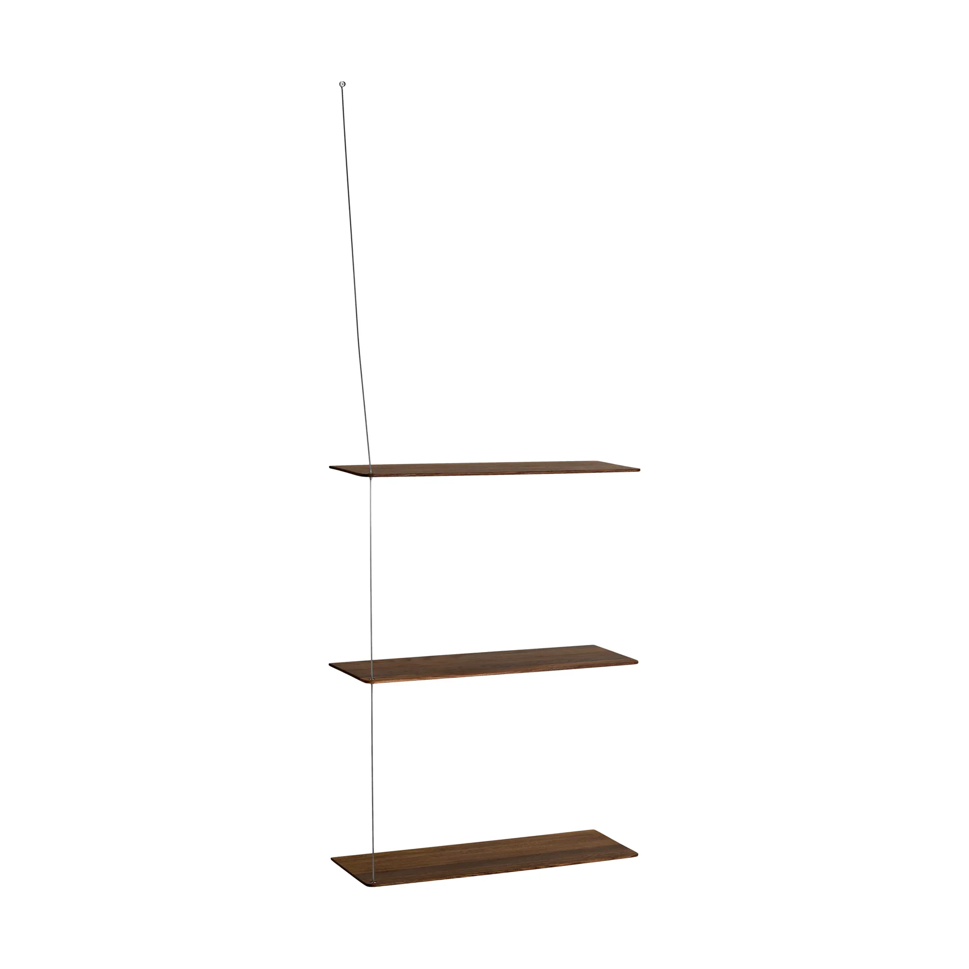 Stedge hylly, Savutammi-harjattu teräs, 60 cm, 3 hyllytasoa Woud