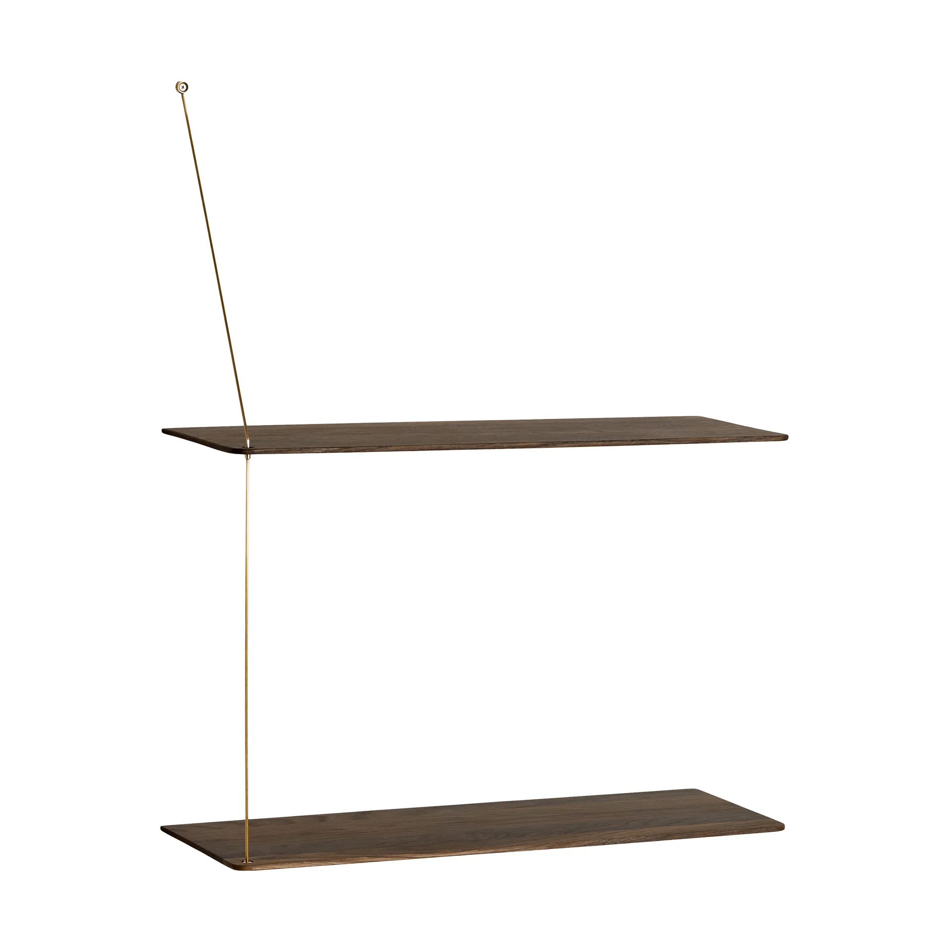 Woud Stedge hylly Savutammi-messinki, 60 cm, 2 hyllytasoa