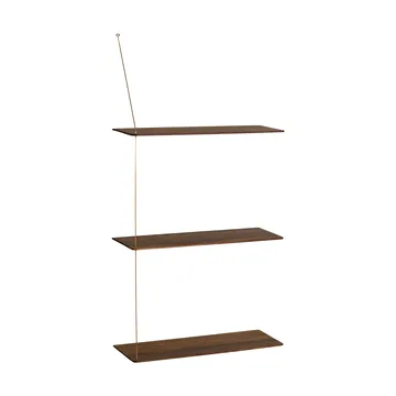 Stedge hylly - Savutammi-messinki, 60 cm, 3 hyllytasoa - Woud