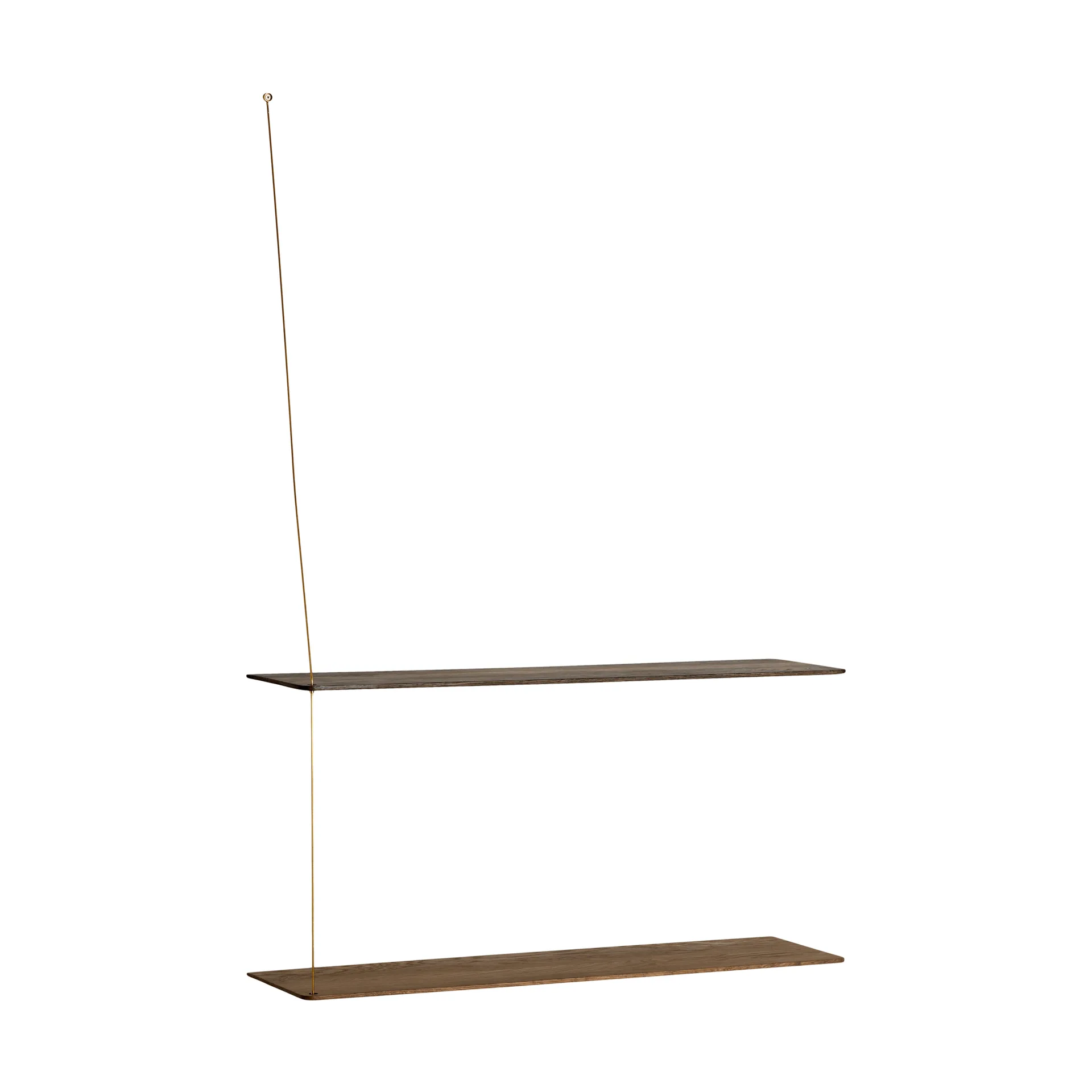 Stedge hylly, Savutammi-messinki, 80 cm, 2 hyllytasoa Woud