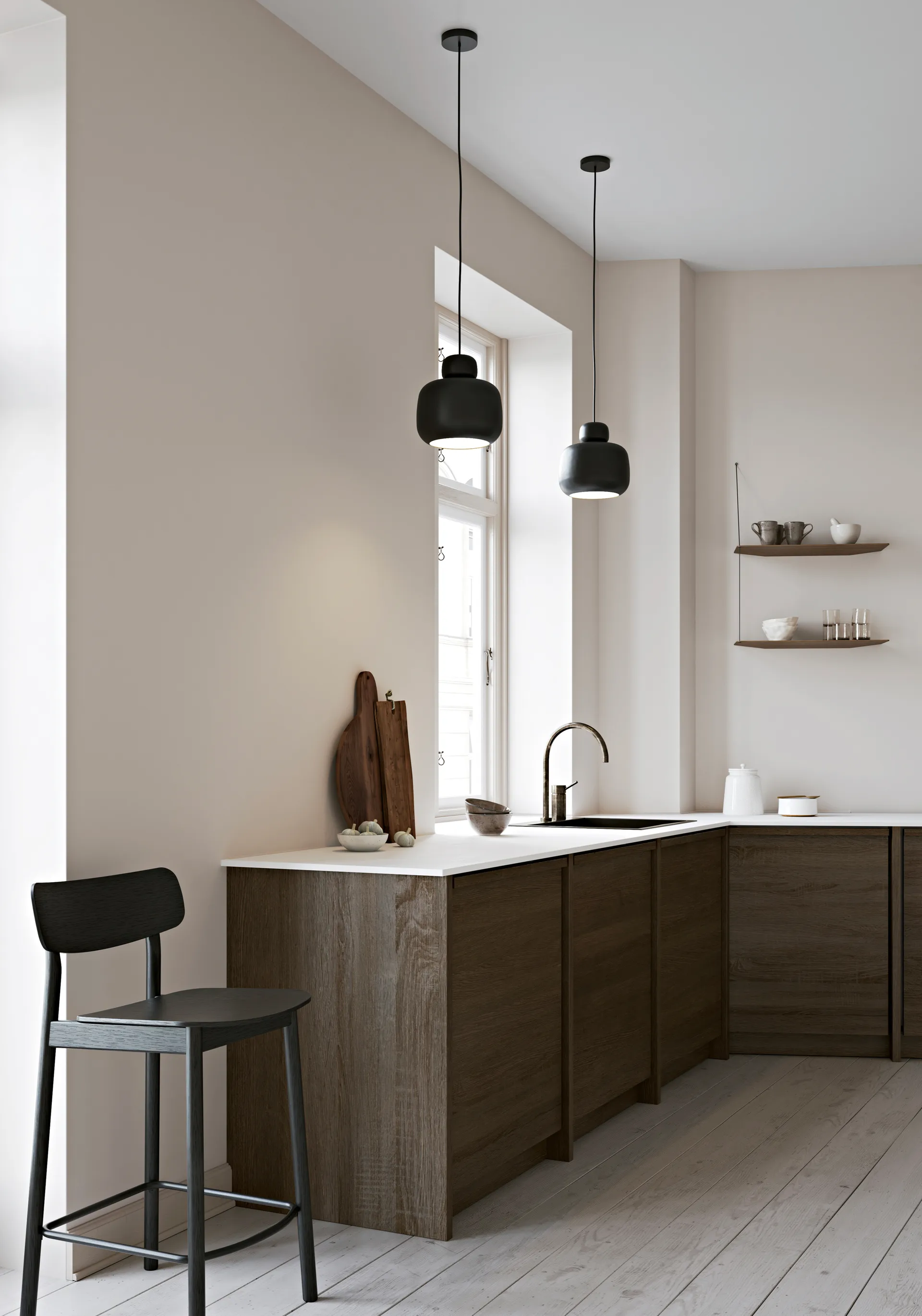 Stone kattovalaisin large, Black Woud