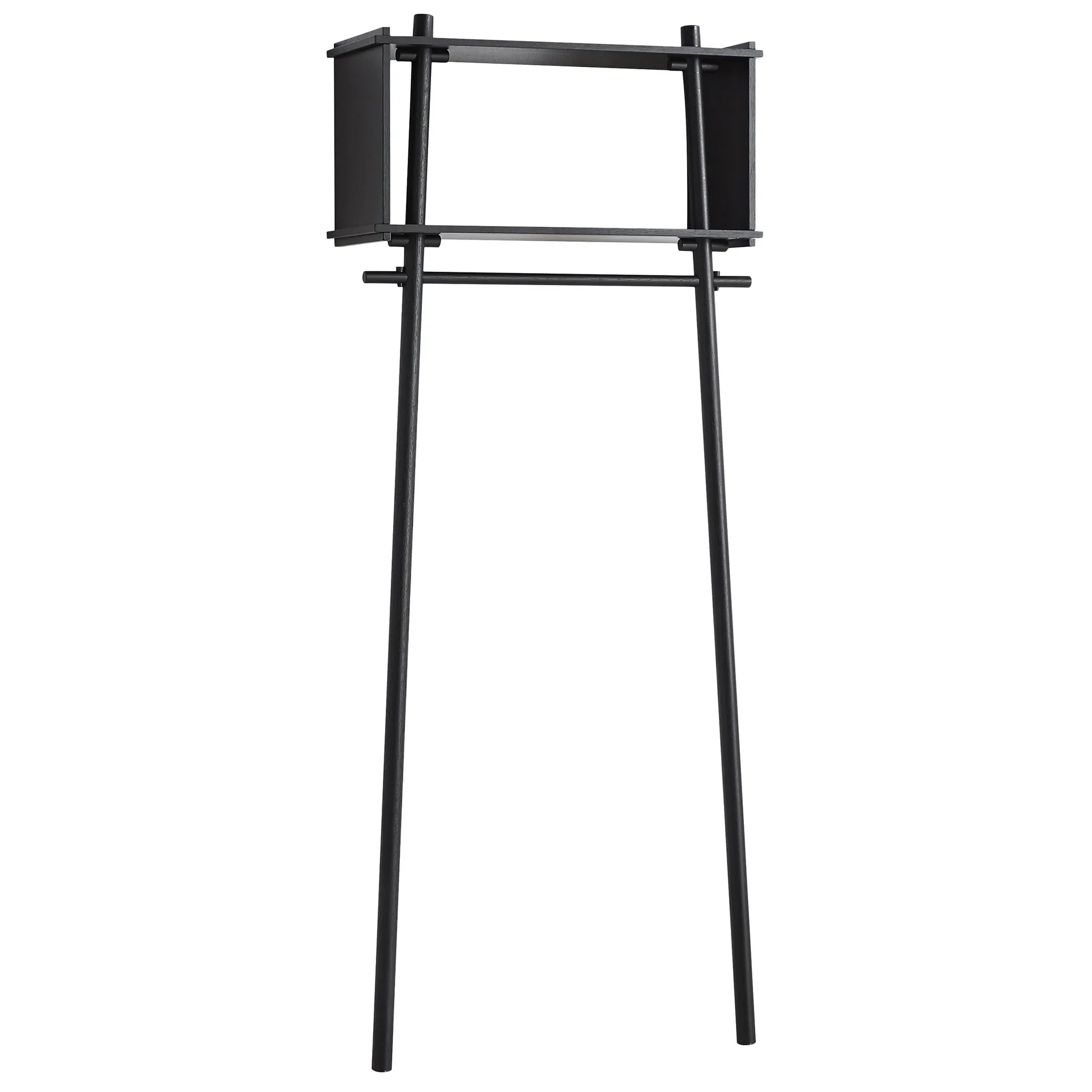 Töjbox vaateteline, Small, maalattu musta tammi Woud