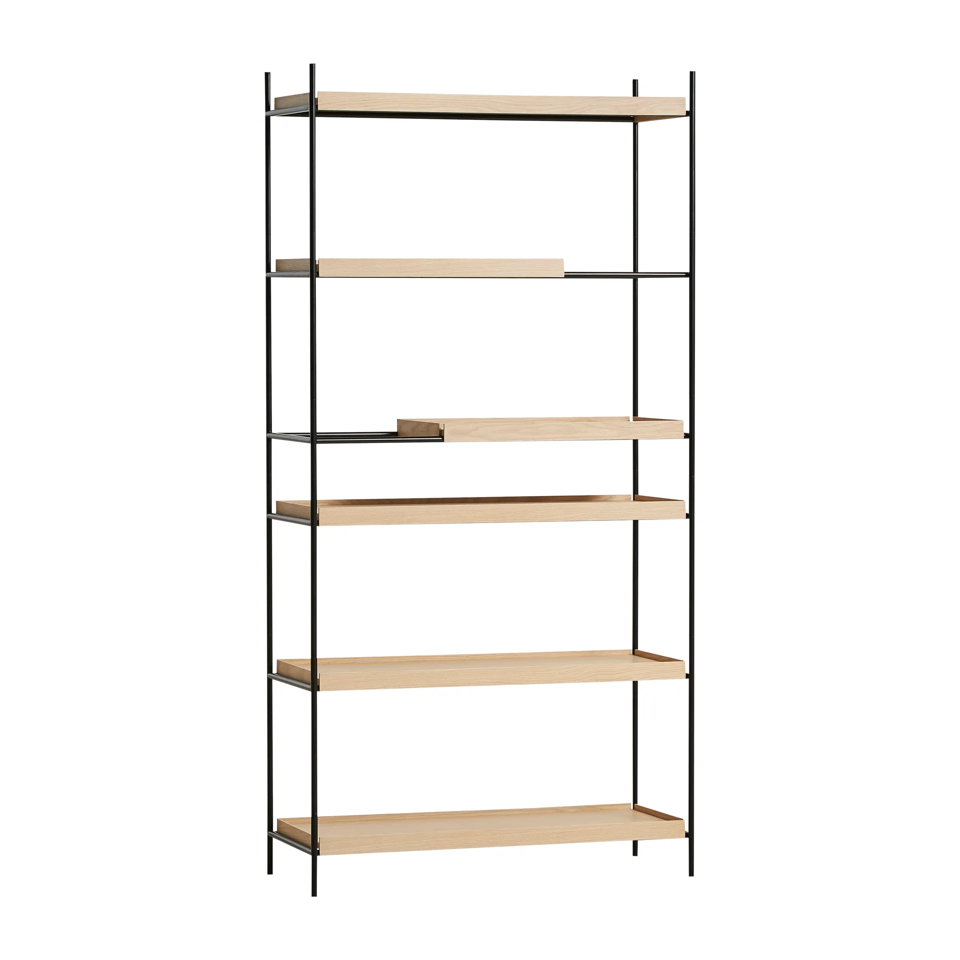 Tray hylly korkea tammi, 100x201 cm, Malli 1 Woud