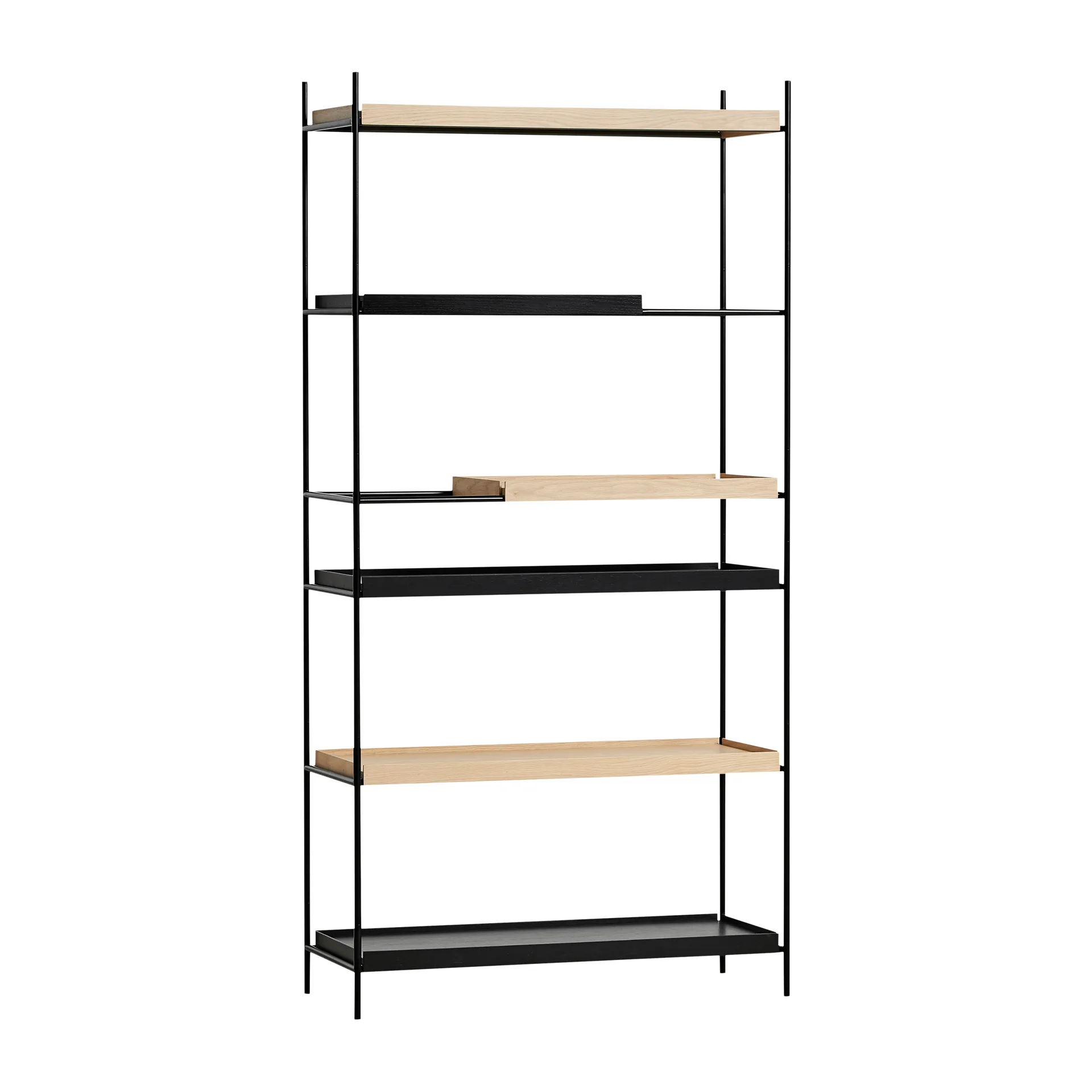 Tray hylly korkea tammi, 100x201 cm, Malli 3 Woud