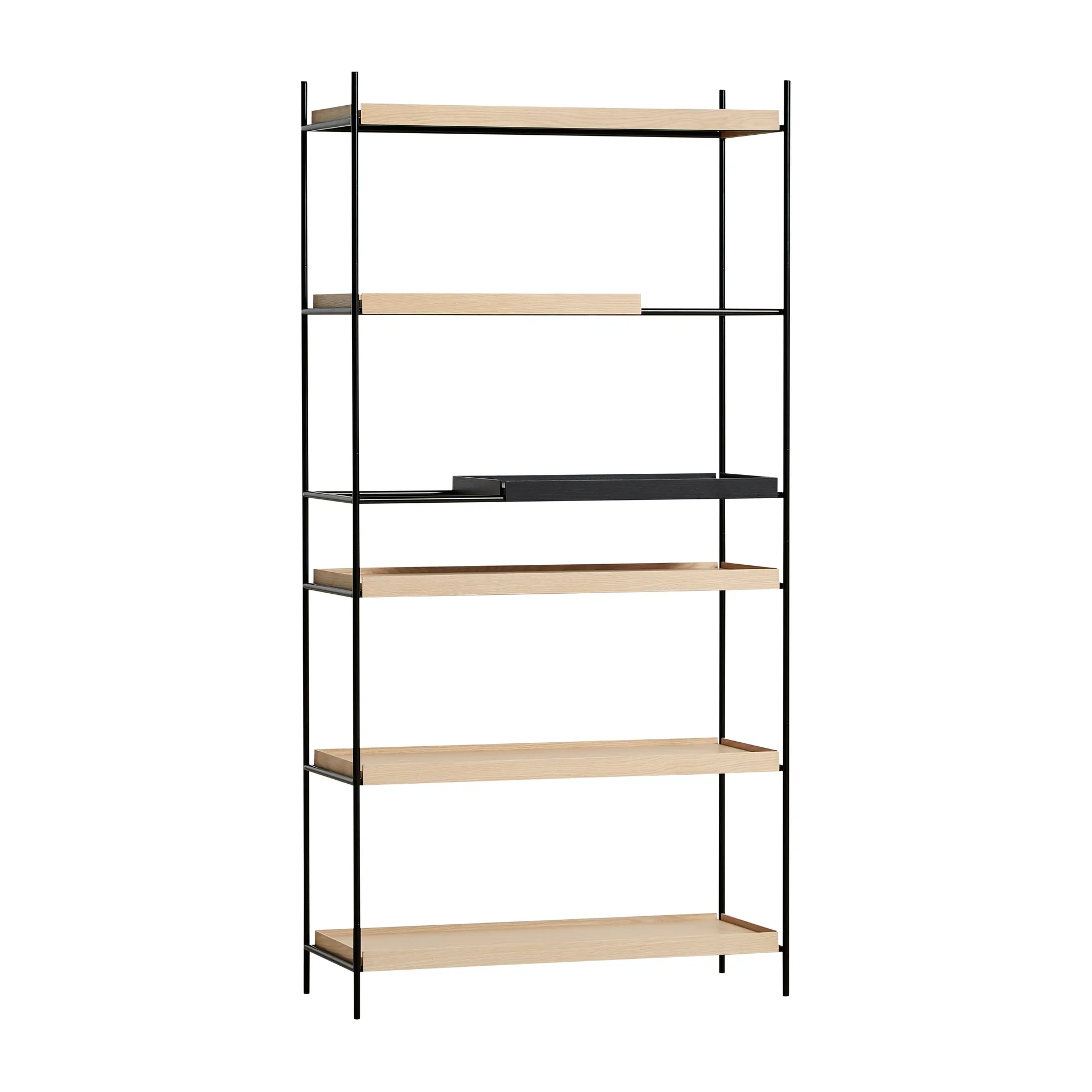 Tray hylly korkea tammi, 100x201 cm, Malli 7 Woud