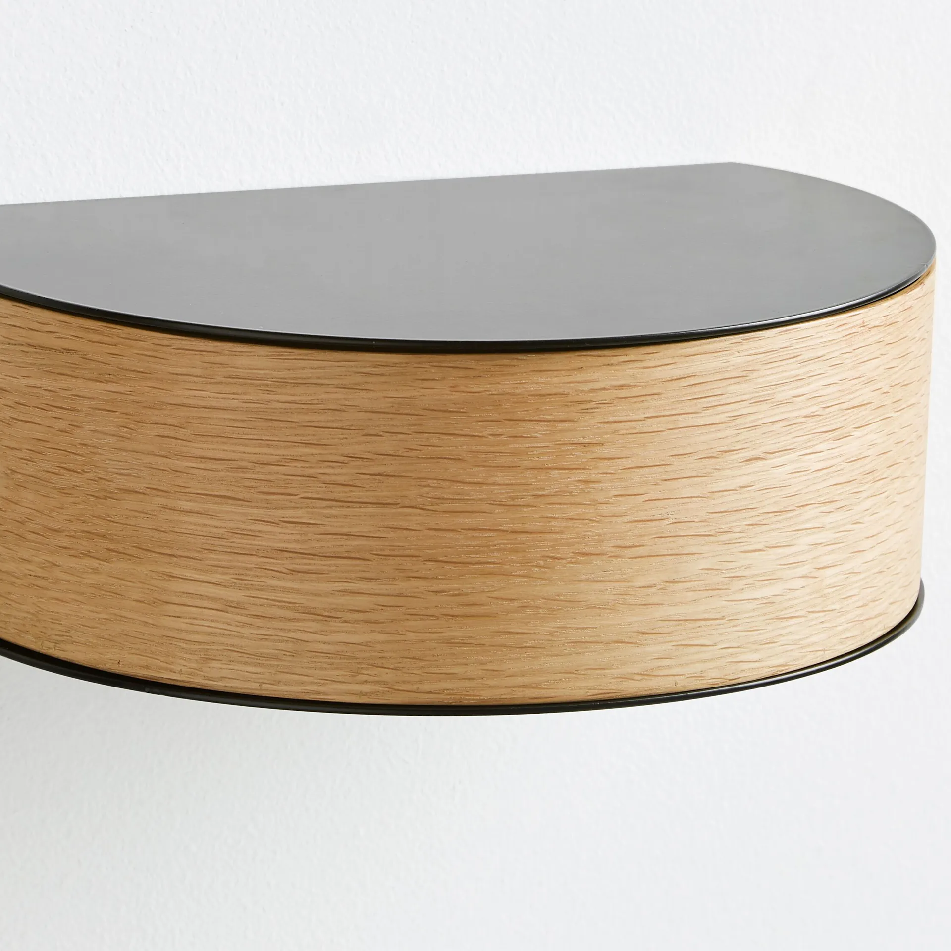 Wallie hylly, musta, tammi Woud