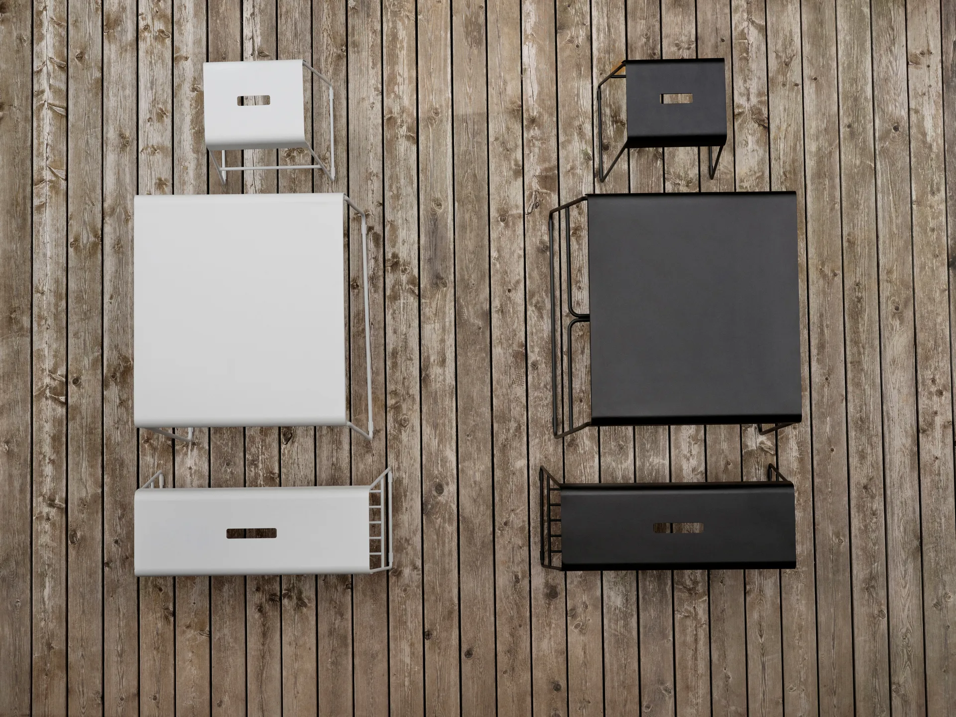 A-bench outdoor penkki hyllyllä 45 cm, Black Zone Denmark