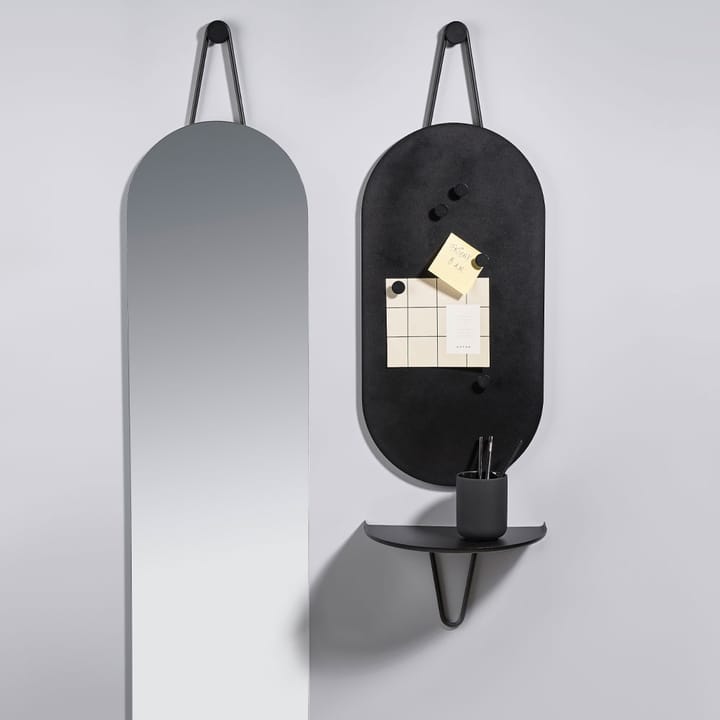 A-Wall Mirror -peili - Black, large - Zone Denmark