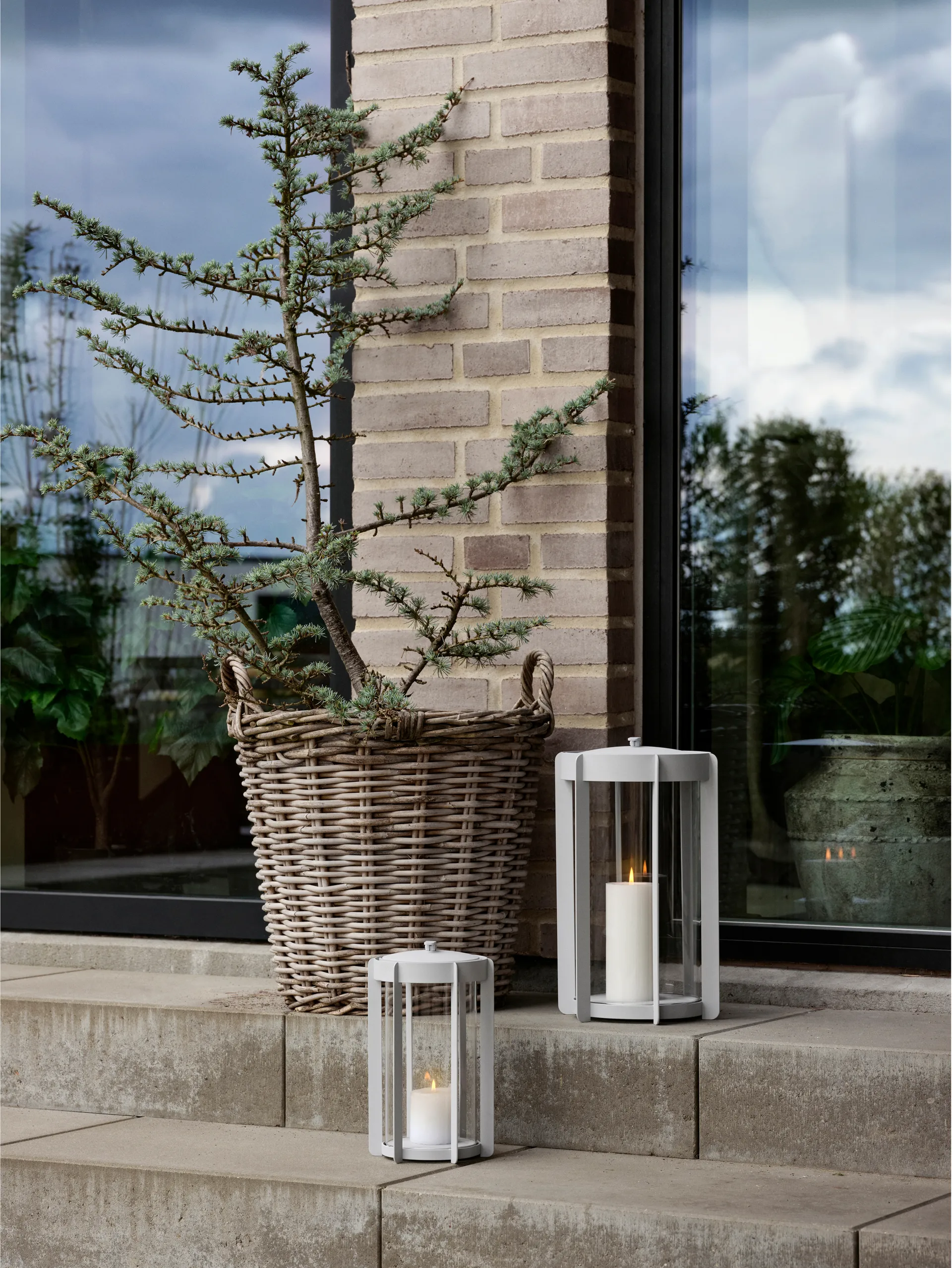 Firefly Lanterna kynttilälyhty 35 cm, Soft Grey Zone Denmark