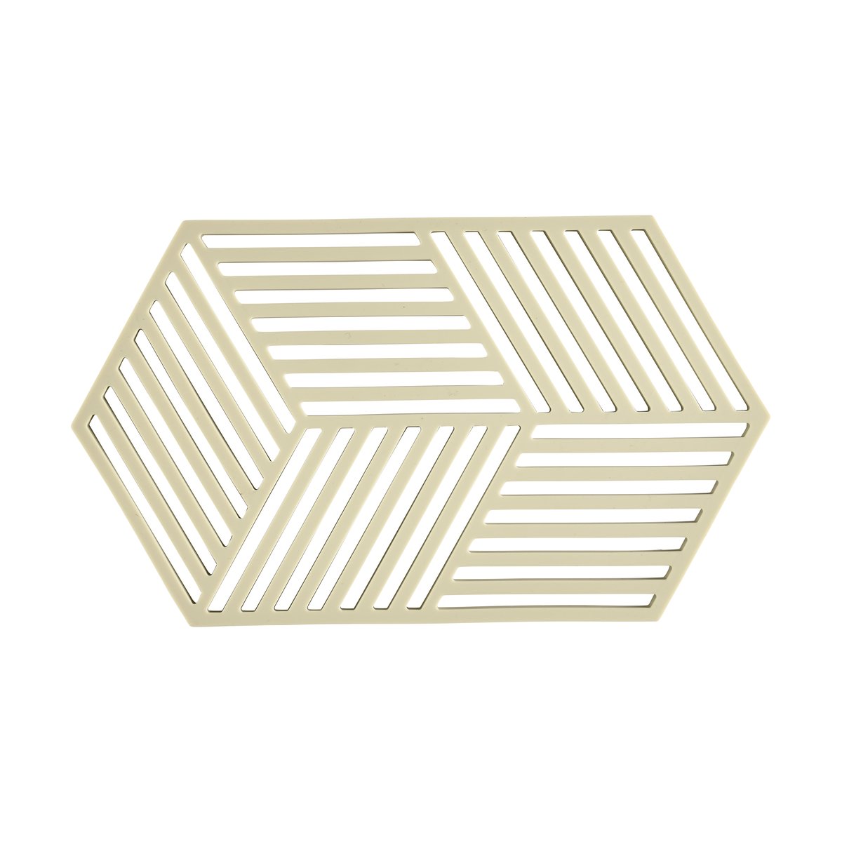 Zone Denmark Hexagon pannunalunen iso Pear | Skandinaavinen Sisustus | Pannunaluset | Vihreä