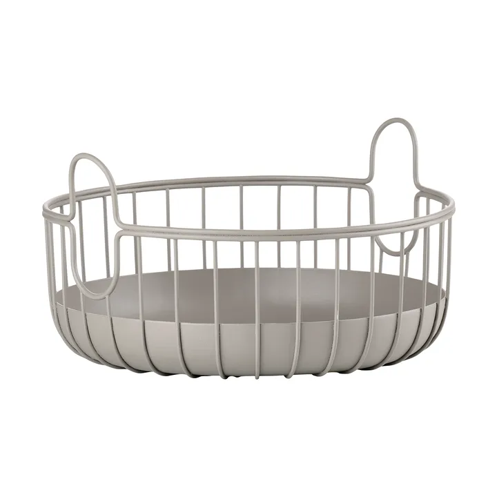 Inu kori Ø22x8 cm - Harmaanruskea - Zone Denmark