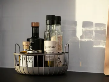 Inu kori Ø22x8 cm - Harmaanruskea - Zone Denmark