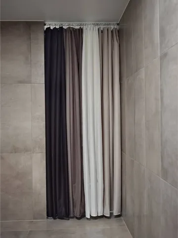 Lux suihkuverho - Black, 200x220 cm - Zone Denmark