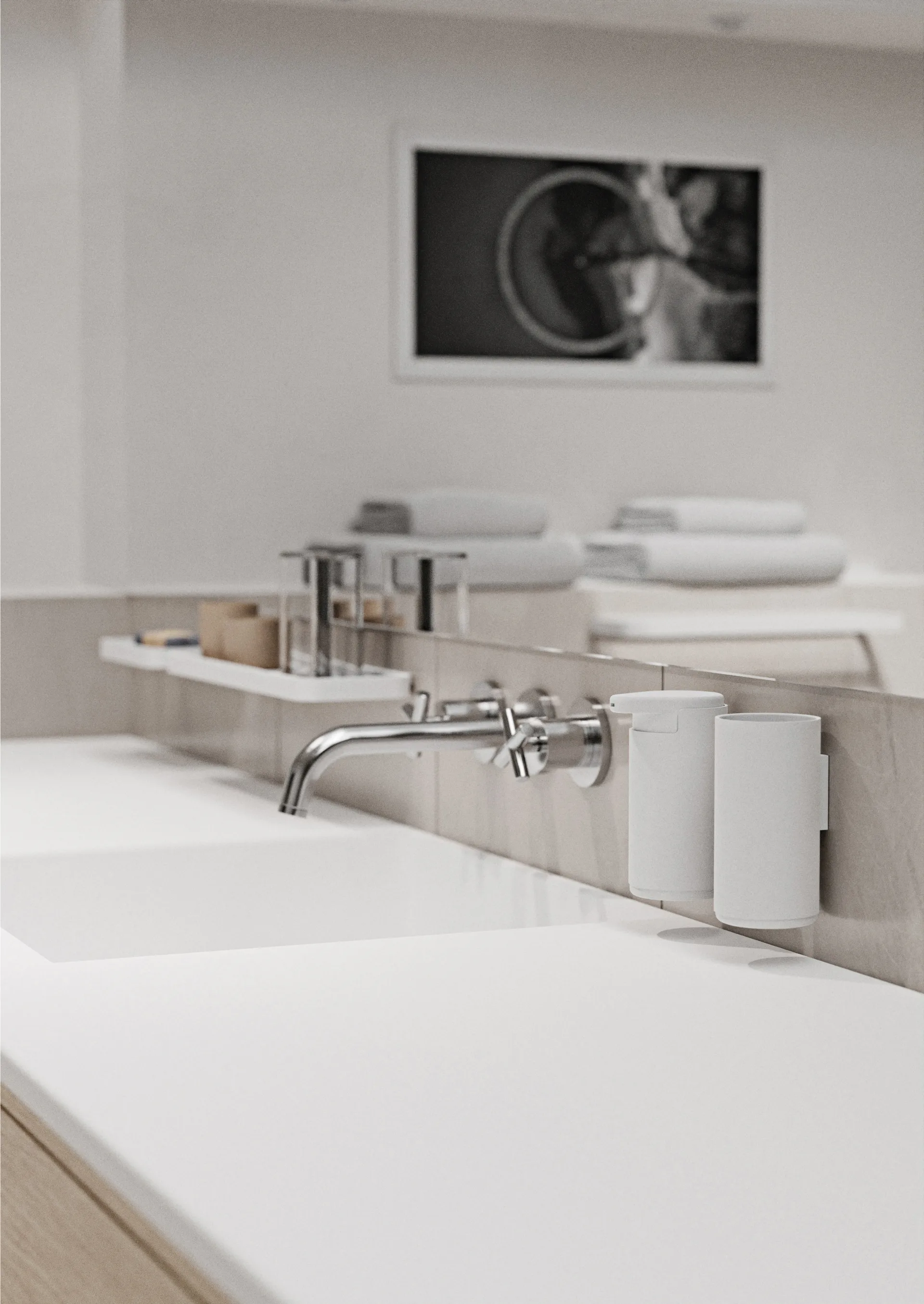 RIM hammasharjamuki seinään kiinnitettävä 13,6 cm, White Zone Denmark