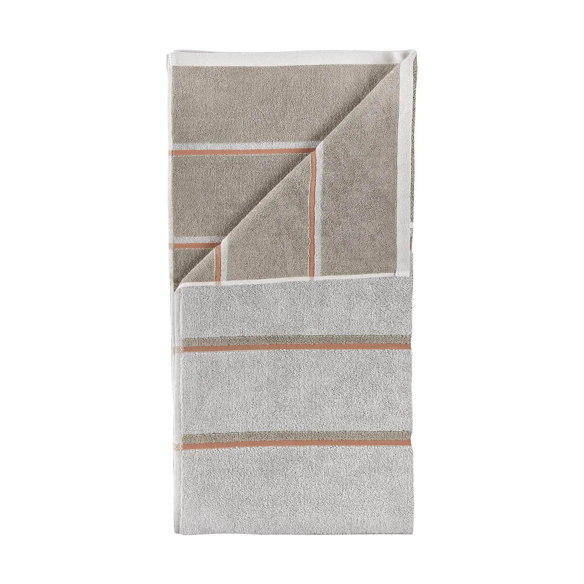 saunapyyhe, Soft grey-eukalyptus-terrakotta, 50x100 cm Zone Denmark