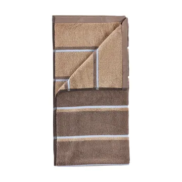 saunapyyhe - Taupe-kamelaivaansininen, 70x140 cm - Zone Denmark
