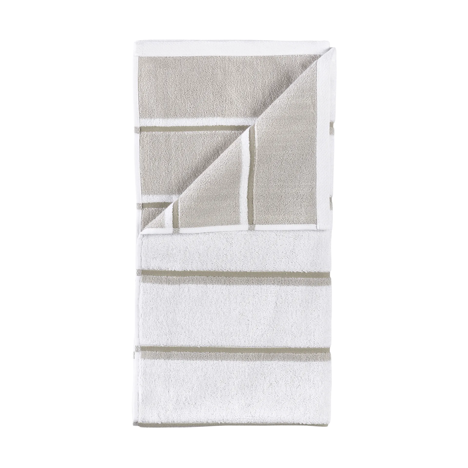 saunapyyhe, White–soft grey–eucalyptus, 70x140 cm Zone Denmark