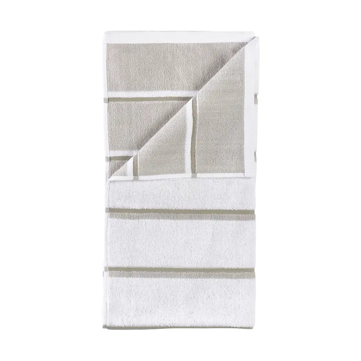 saunapyyhe - White–soft grey–eucalyptus, 70x140 cm - Zone Denmark