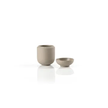 Sensu purkki kannella Ø6,5x9 cm - taupe - Zone Denmark