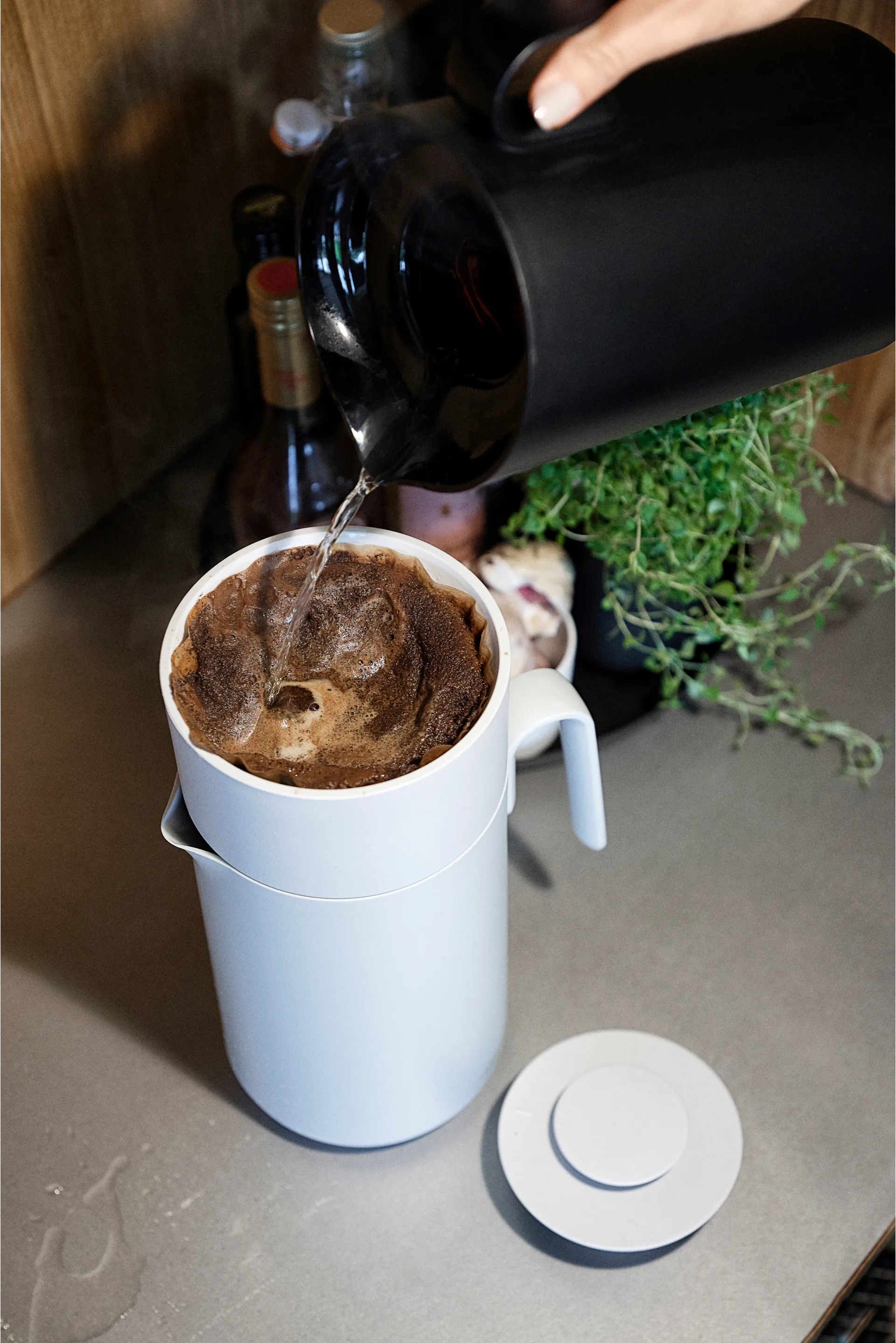 Singles-kahvinsuodatin termoskannulle, Lämmin harmaa Zone Denmark