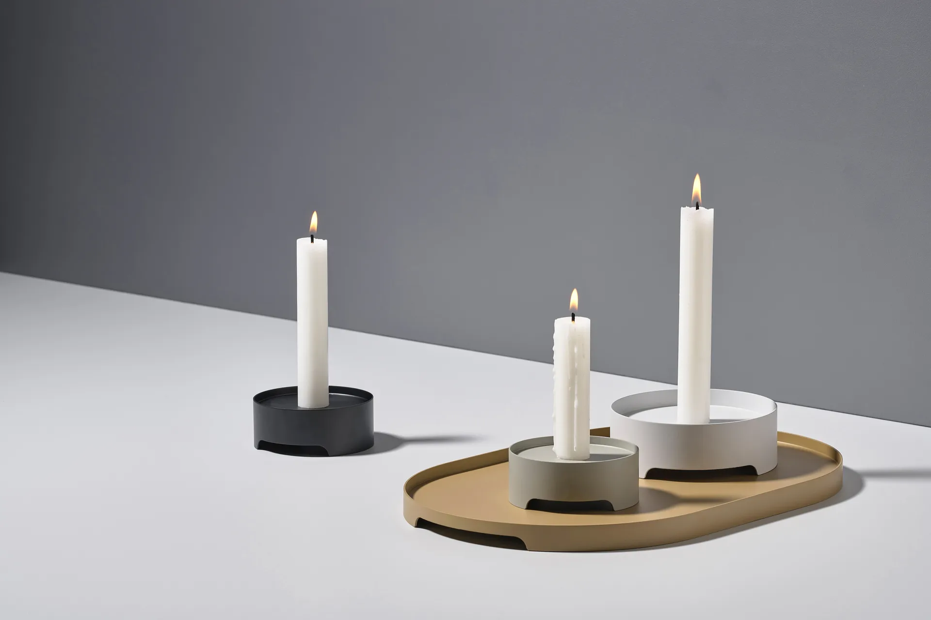 Singles kynttilänjalka Ø 9 cm, Black Zone Denmark