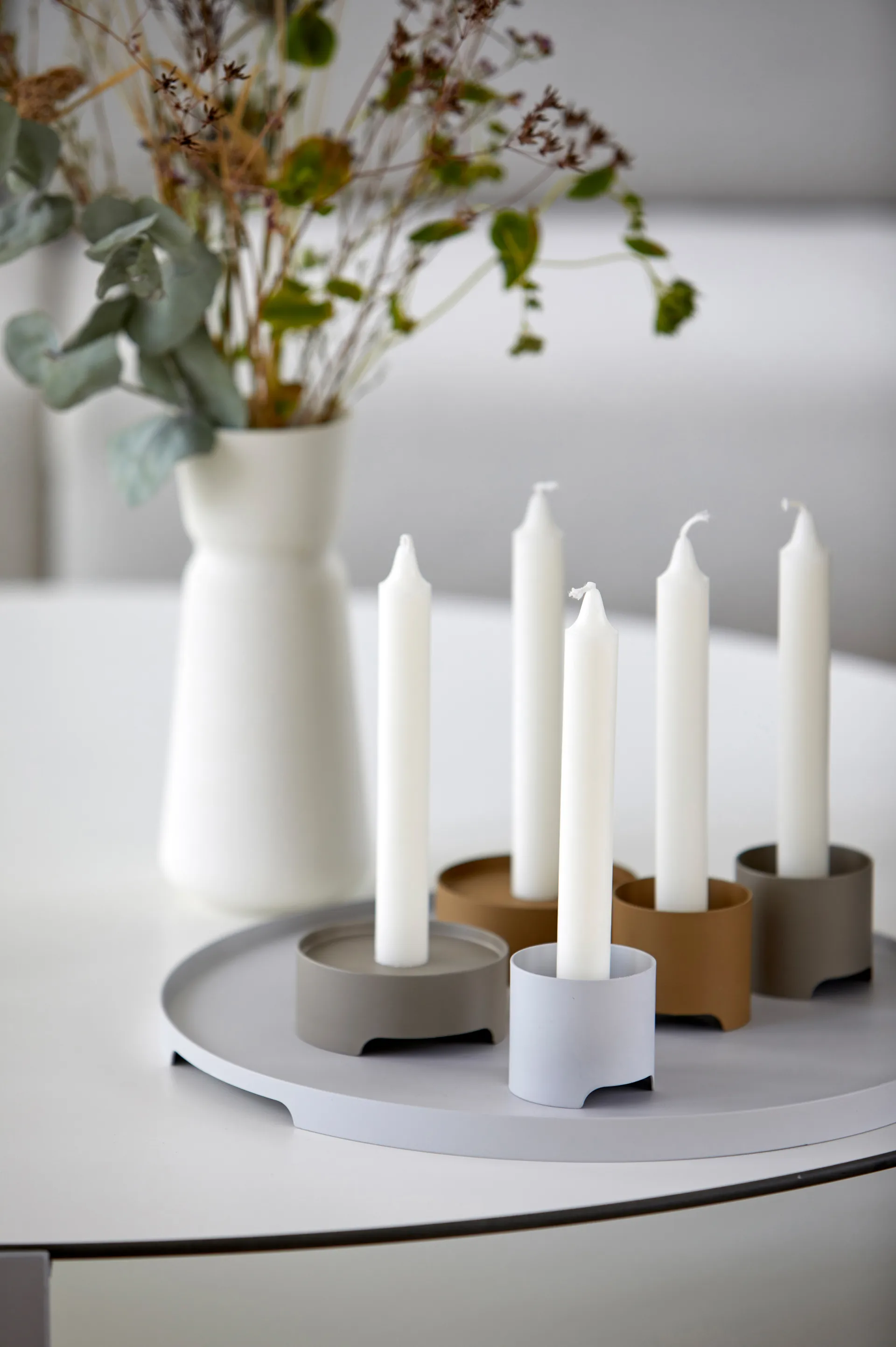 Singles kynttilänjalka Ø 9 cm, Mud Zone Denmark