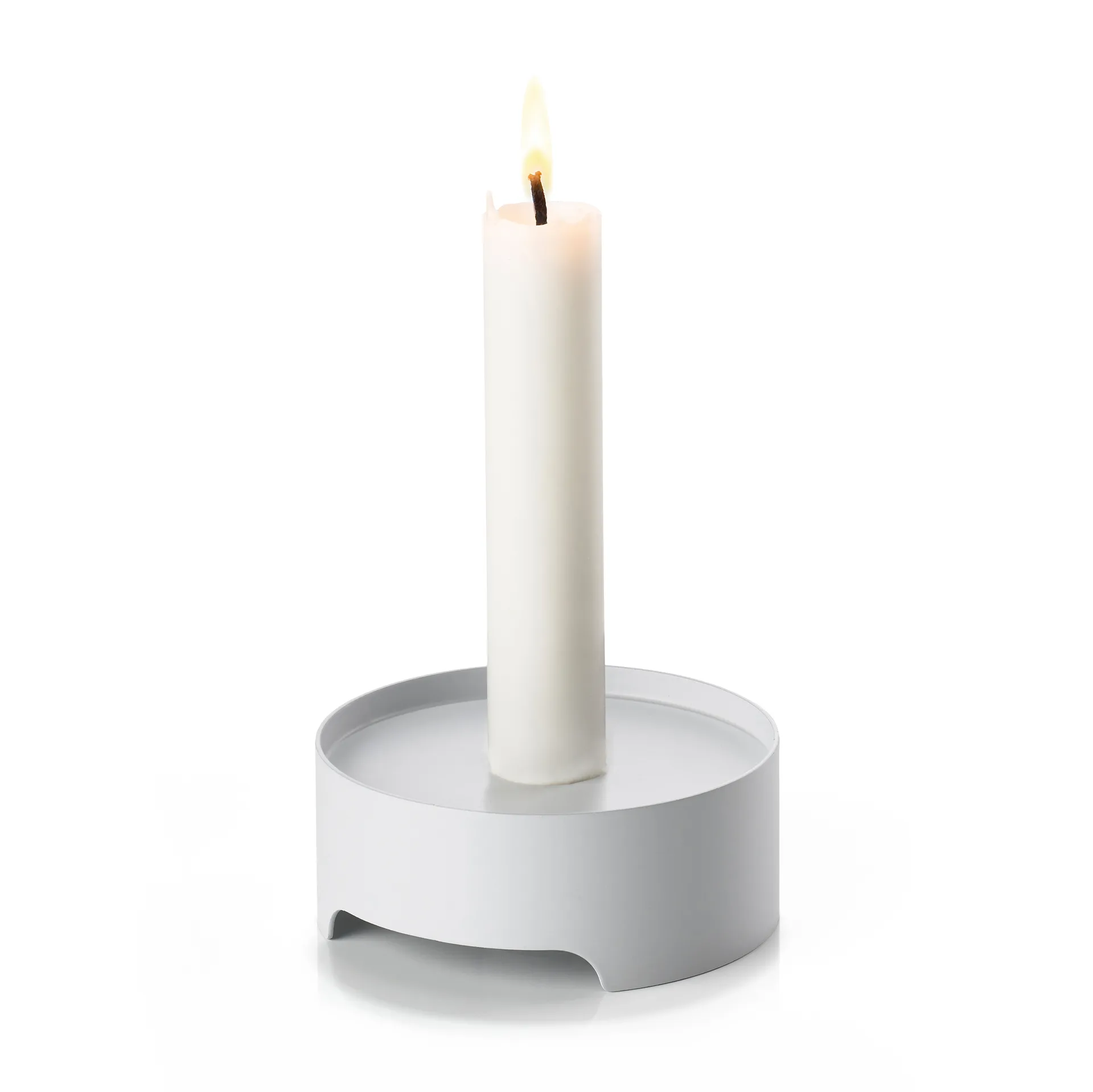 Singles kynttilänjalka Ø 9 cm, Warm Grey Zone Denmark