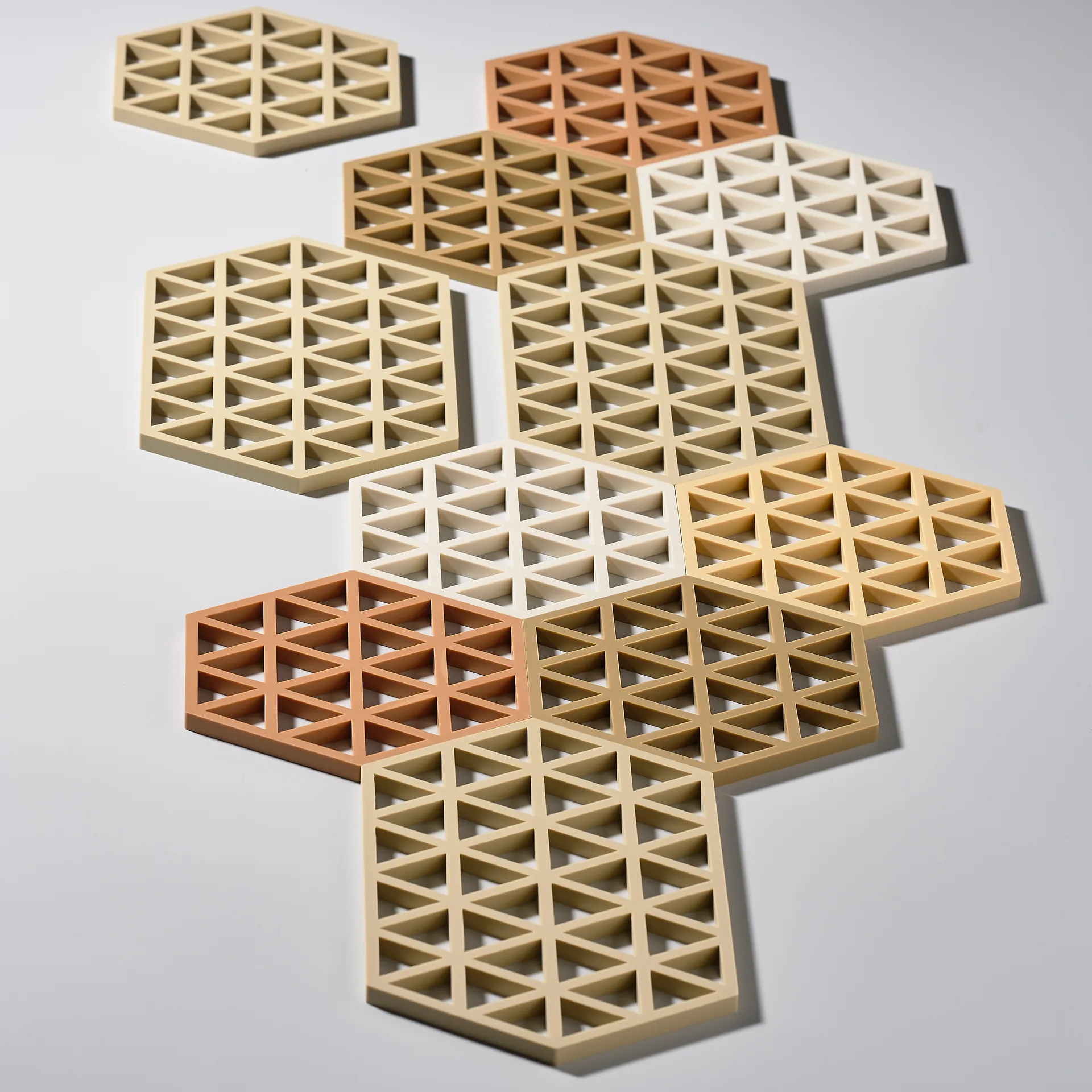 Triangles pannunalunen 14x24 cm, Warm sand Zone Denmark