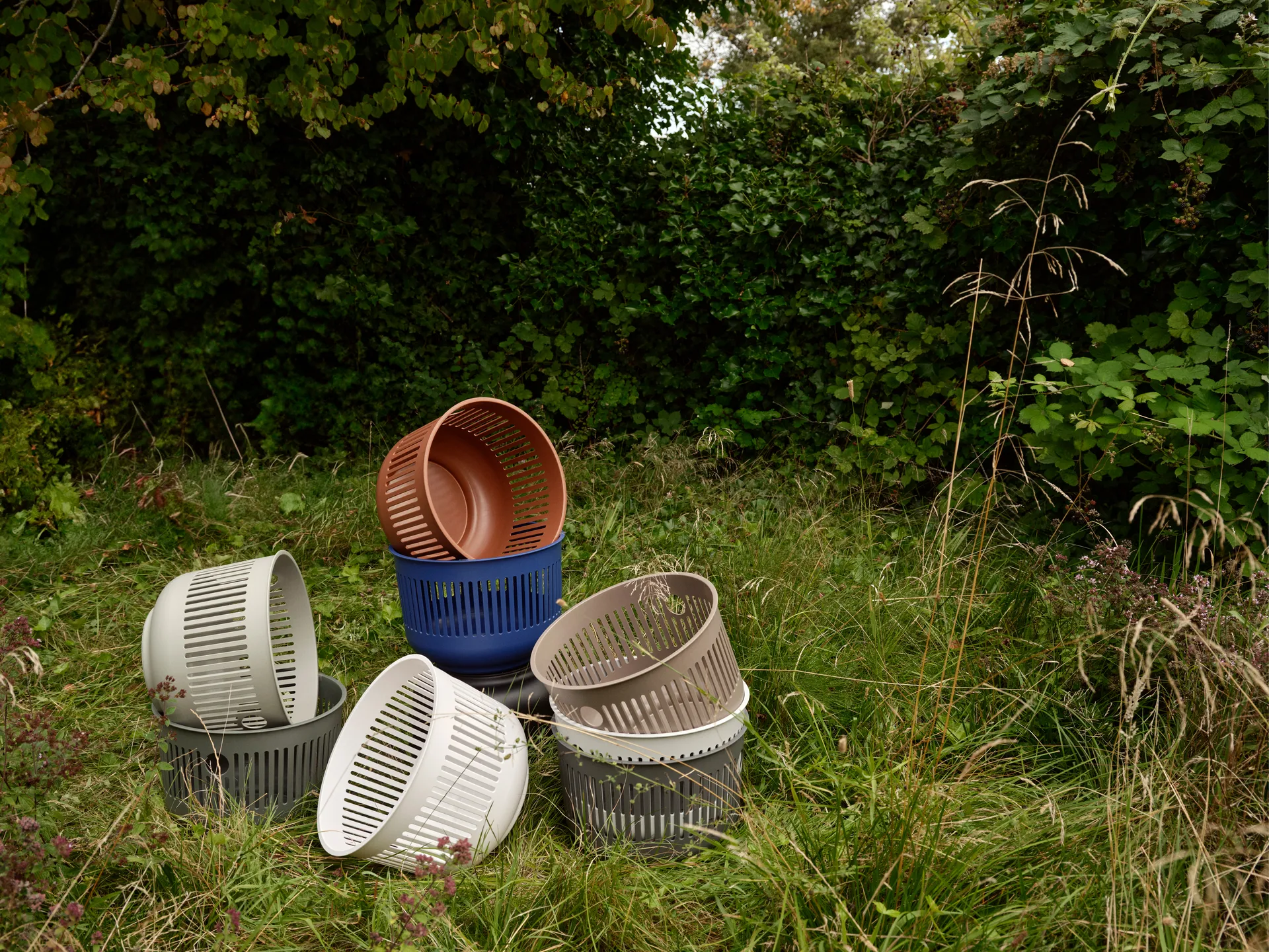 Ume pyykkikori Ø40x29 cm, Indigo Blue Zone Denmark