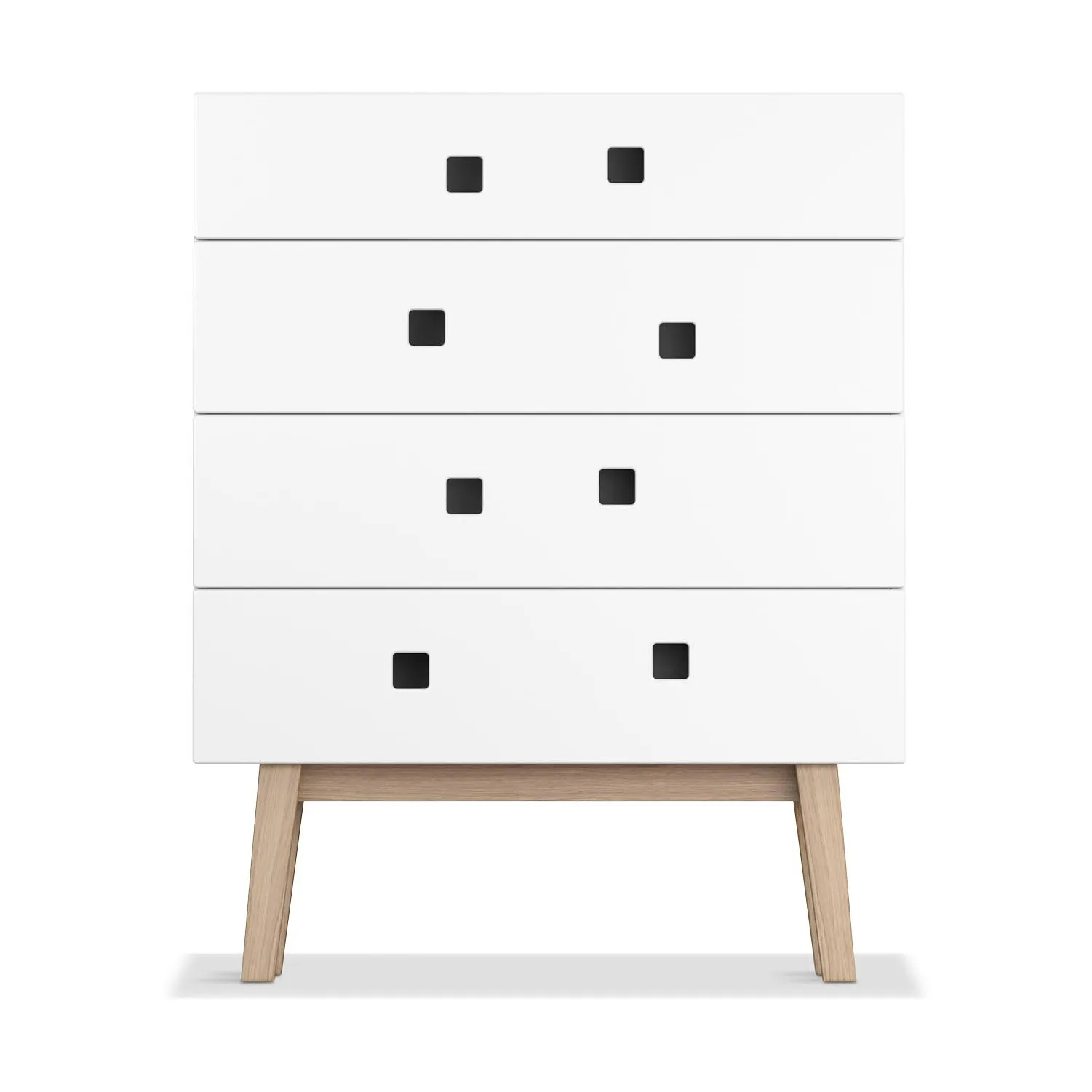 Peep B3 -lipasto, Valkoinen, retro, tammirunko Zweed