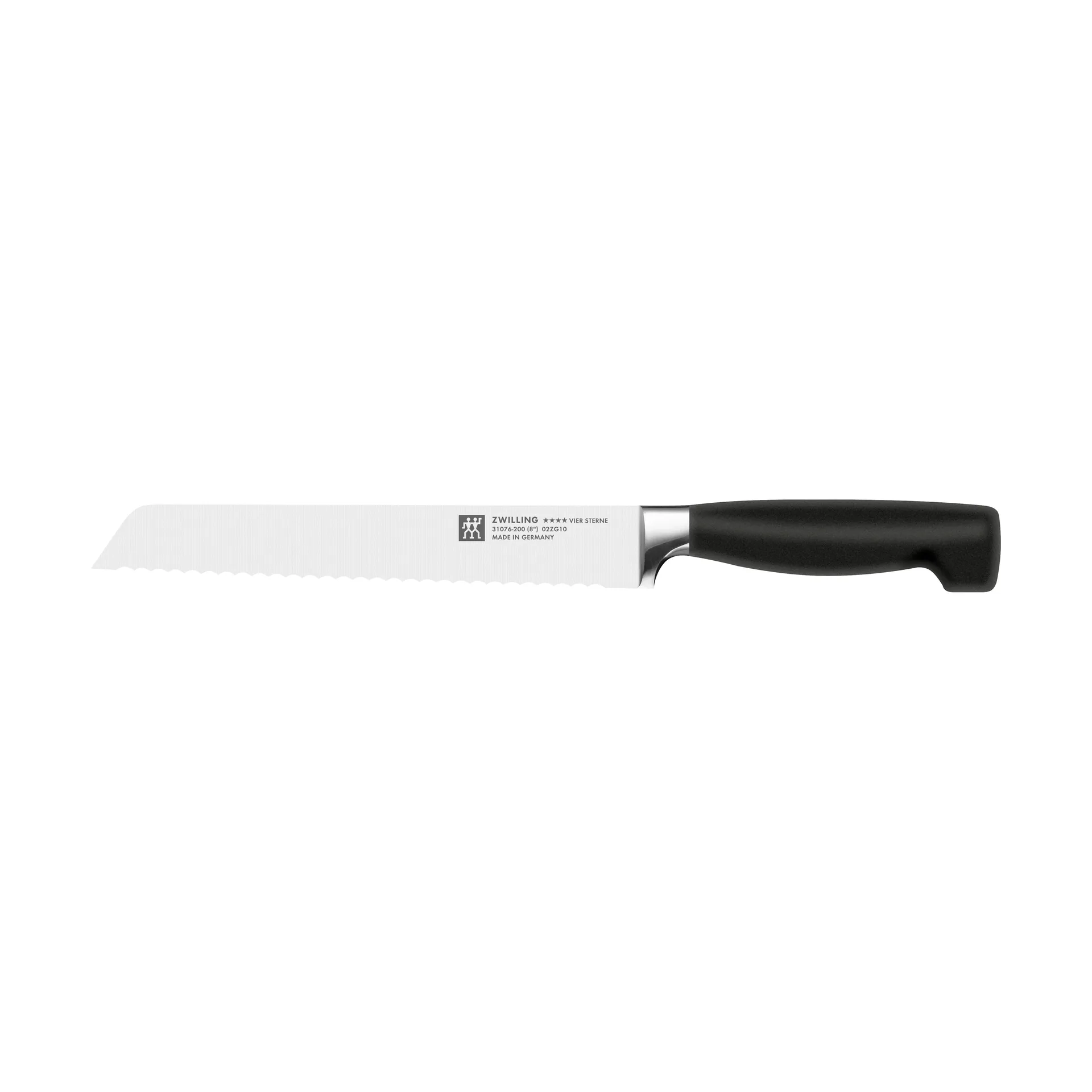 Zwilling Four star leipäveitsi 20 cm, Musta-ruostumaton teräs Zwilling