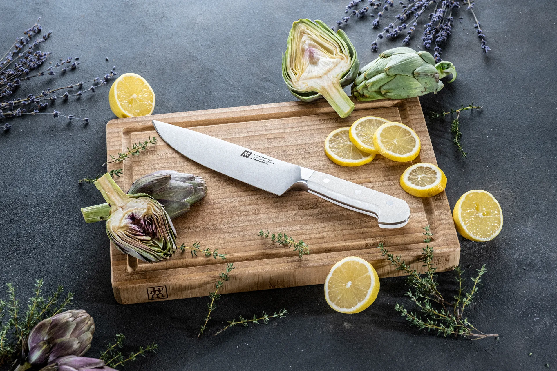 Zwilling Pro le Blanc kokkiveitsi 20 cm, Valkoinen-ruostumaton teräs Zwilling