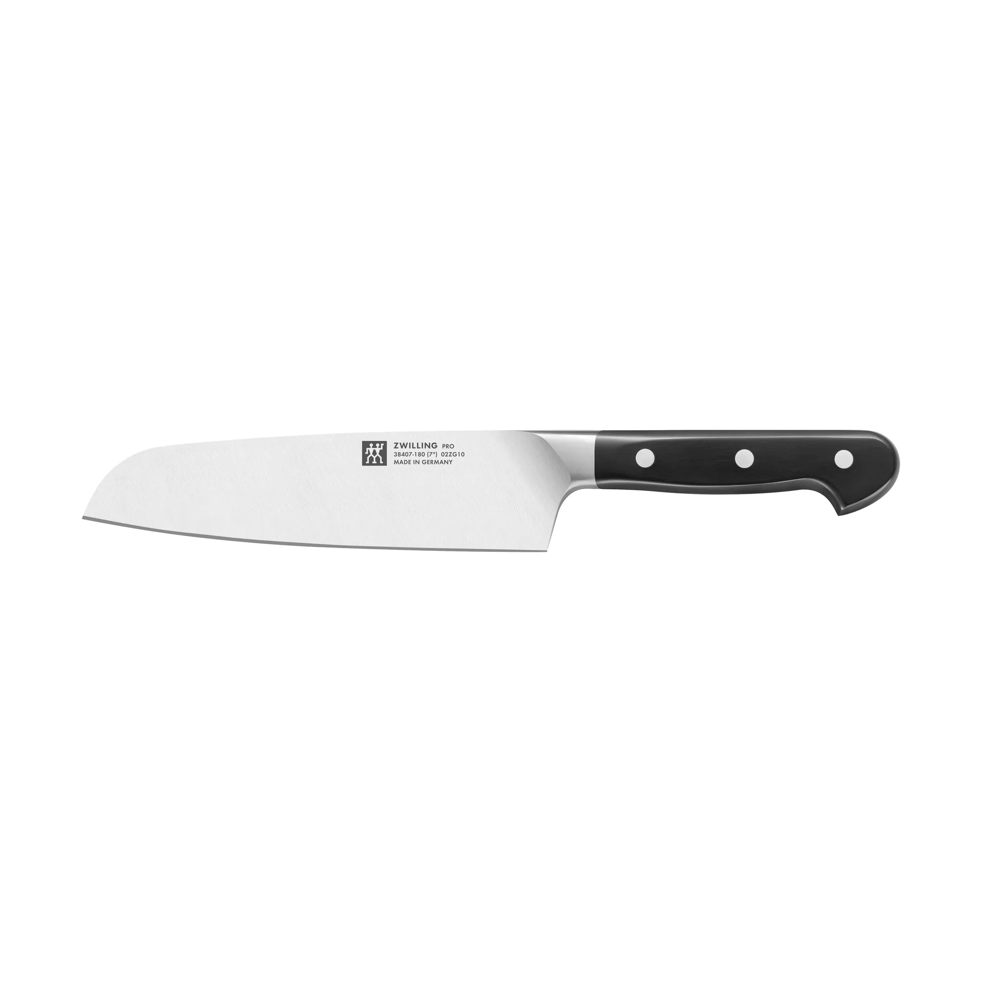 Zwilling Pro Santoku-veitsi 18 cm, Musta-ruostumaton teräs Zwilling