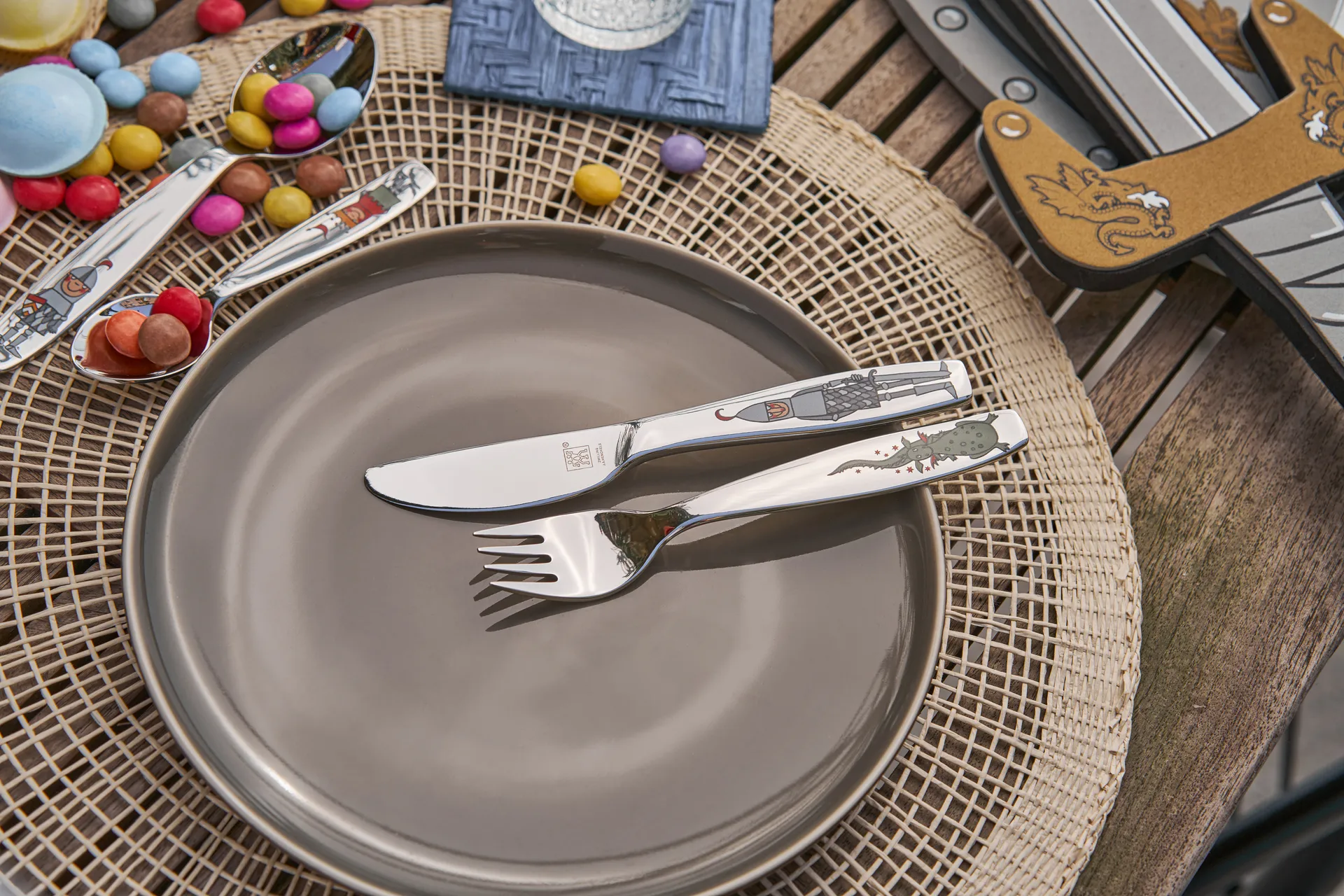 Zwilling Twin kids lastenateriasarja 4 osaa, Eckbert ritari Zwilling