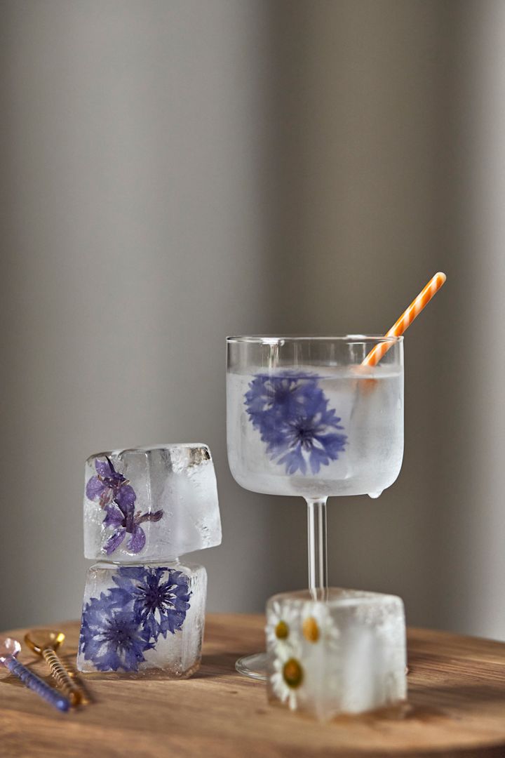 Jäädytä kukkia tai hedelmiä jääkuutio-muotteihin ja käytä niitä mocktailin koristeluun.